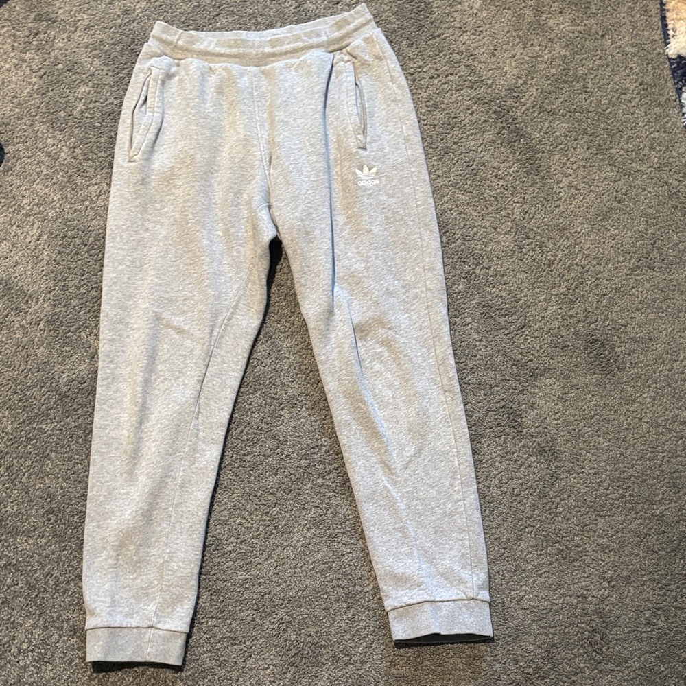 Adidas Men's Light Gray Sweatpants